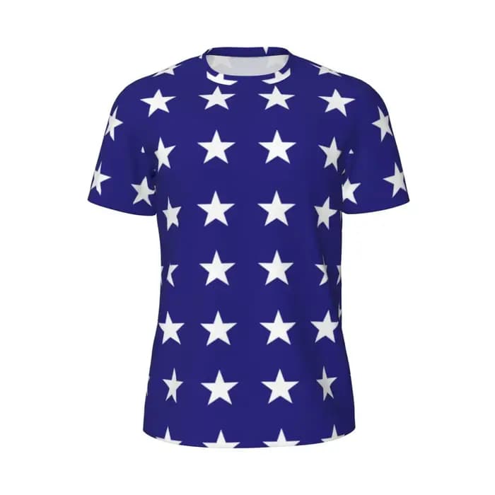 T-shirt graphique à manches courtes imprimé étoiles pour hommes