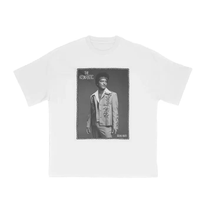T-shirt Bruno Mars The Romantic Tour pour hommes et femmes