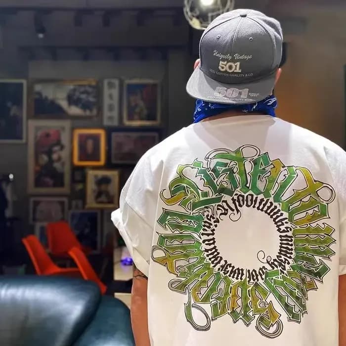 T-shirt en coton imprimé Chicano