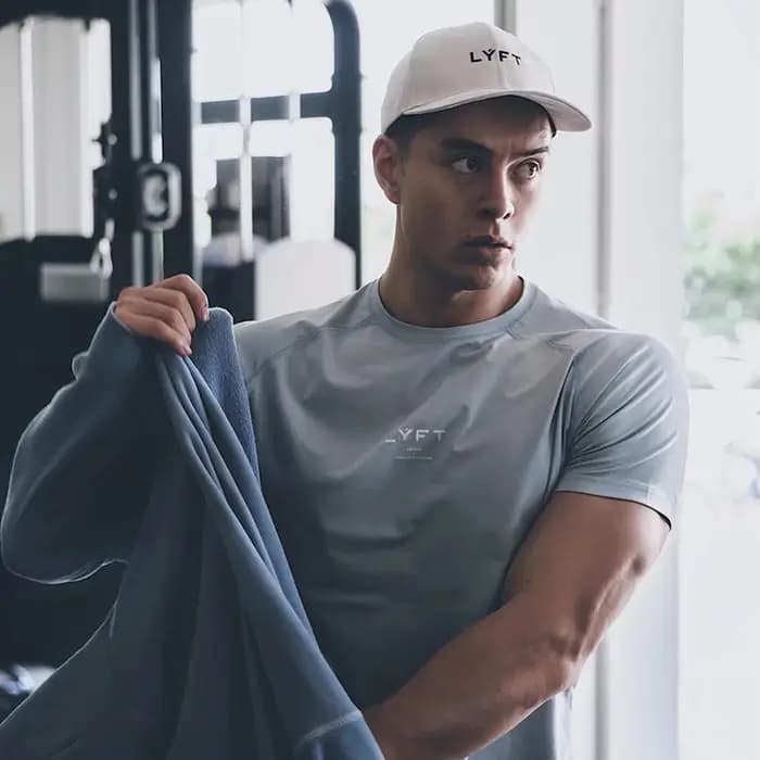 JP & UK hommes T-shirt à manches courtes coton décontracté salle de sport Fitness