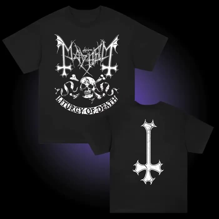 Mayhem Black Metal Band T-shirt Homme Femme Décontracté Pur Coton