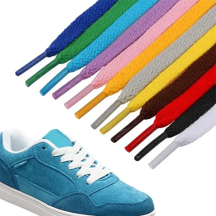 1 paire de lacets plats pour baskets 13 couleurs
