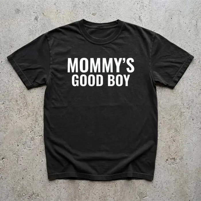 T-shirt tendance « GOOD BOY » pour maman, homme et femme, en coton, été, surdimensionné, humoristiqu