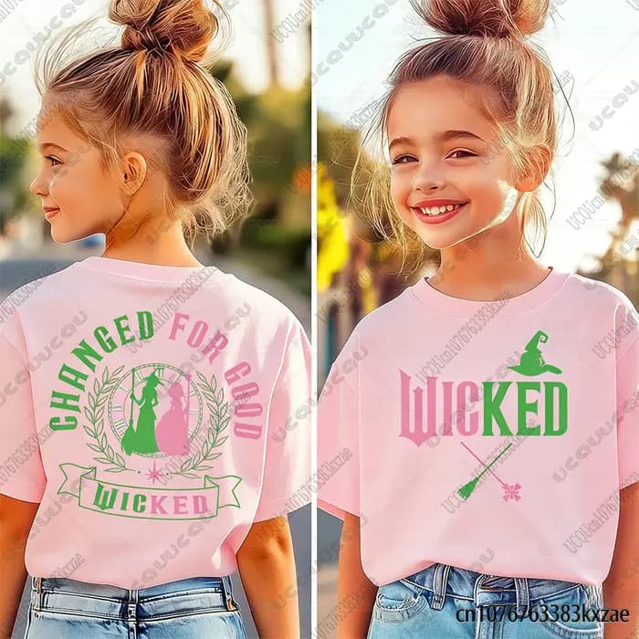 T-shirt en coton imprimé méchant pour enfants
