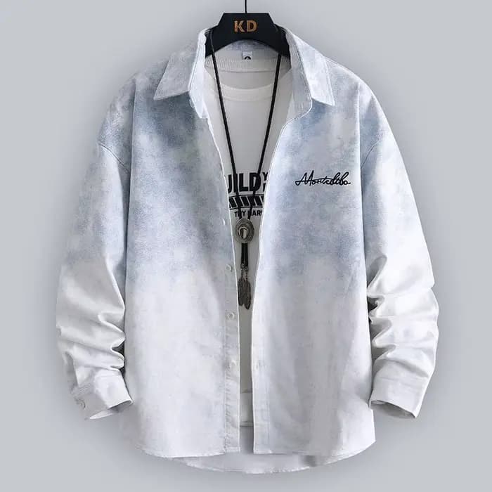 Chemise à manches longues à détection de conception pour hommes au printemps et en été 2025