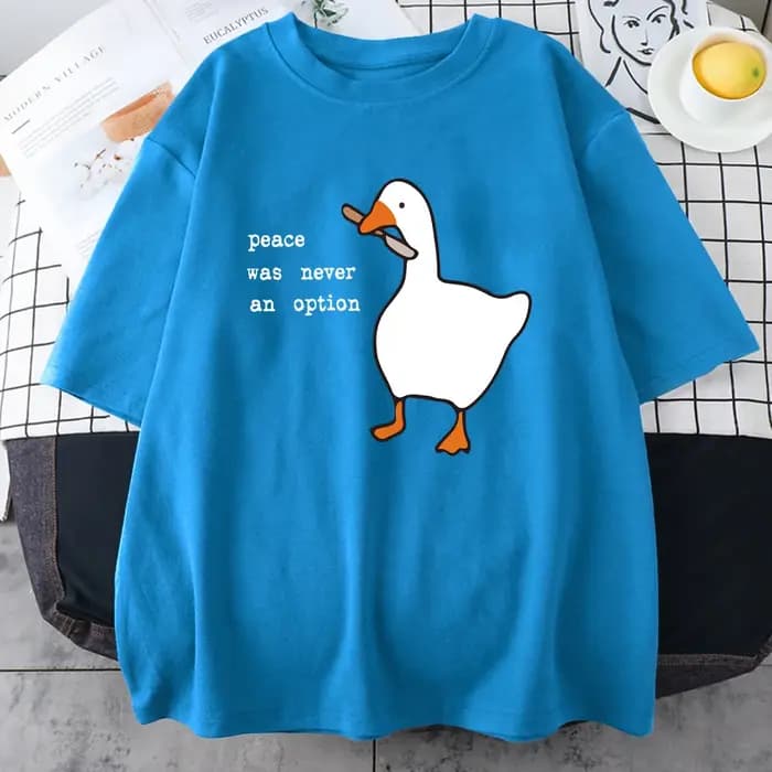 La paix n'était jamais une Option imprime Mans coton T-Shirt vêtements créativité tout-mathématiques à manches courtes