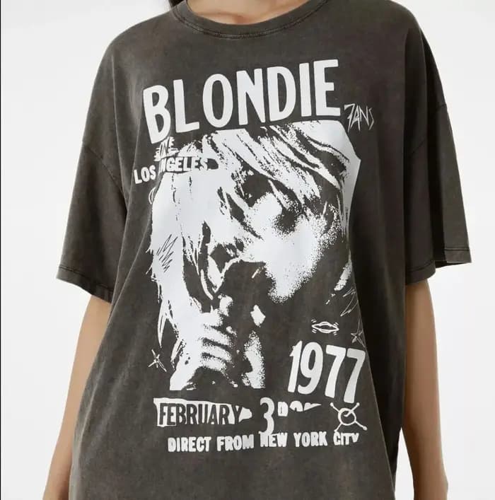 Punk Rock t-shirts Vintage imprimé blond à manches courtes coton T-shirt rétro décontracté hauts amples mode Streetwear unisexe