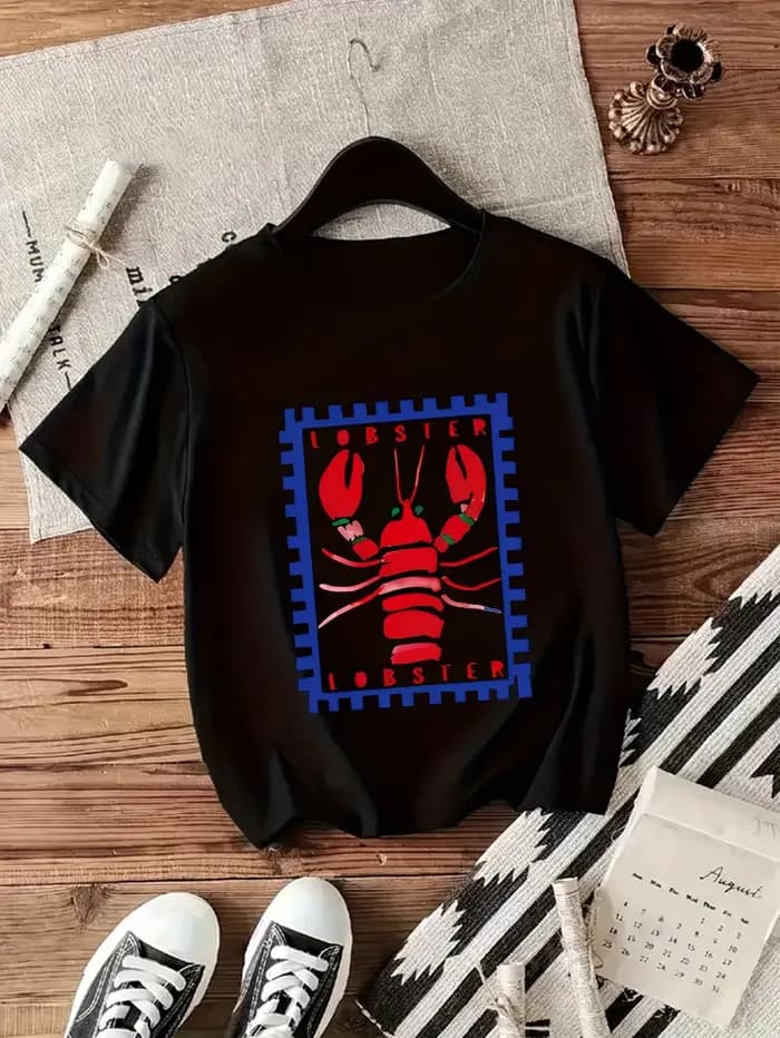 T-shirt Femme Red Lobster Stamp