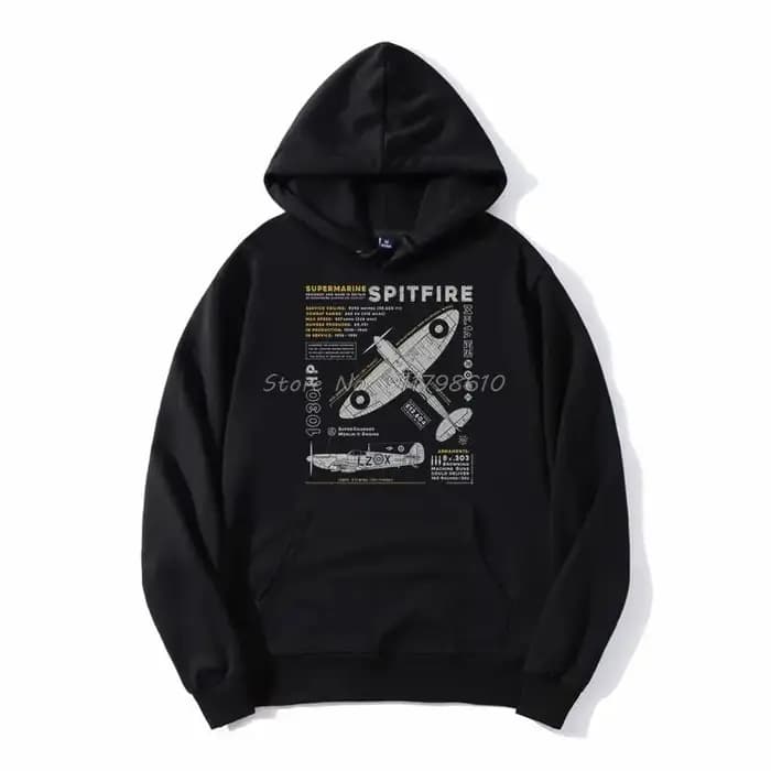 Sweat à capuche Vintage B-17 Flying Fortress Spitfire pour hommes