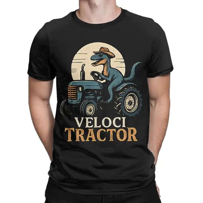 Hommes femmes nouveauté VelociTractor t-shirt pur coton T-shirts vêtements