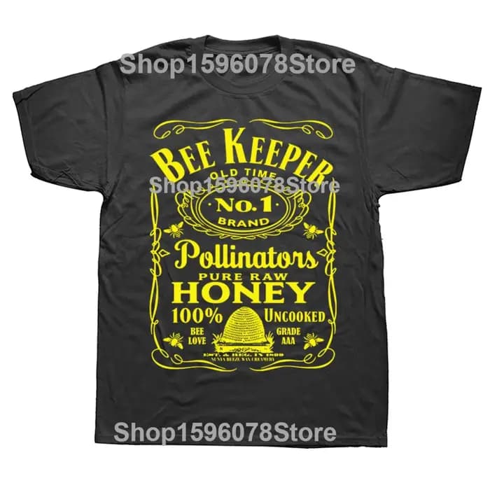 Drôle abeille miel amant apiculteur apiculture t-shirts hommes coton Humor Streetwear t-shirt à manches courtes unisexe vêtements amples