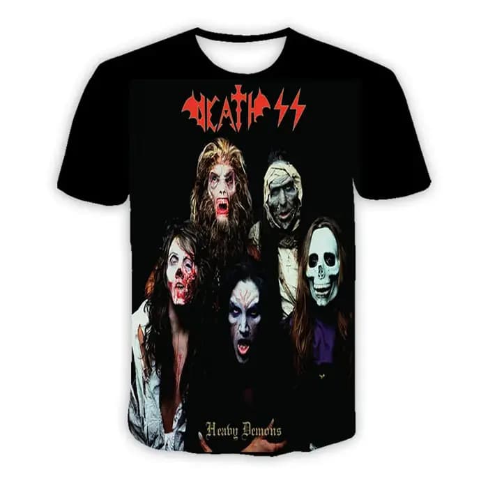 CAVVING T-shirts décontractés imprimés en 3D DEATH SS, T-shirts Hip Hop, Styles Harajuku, vêtements