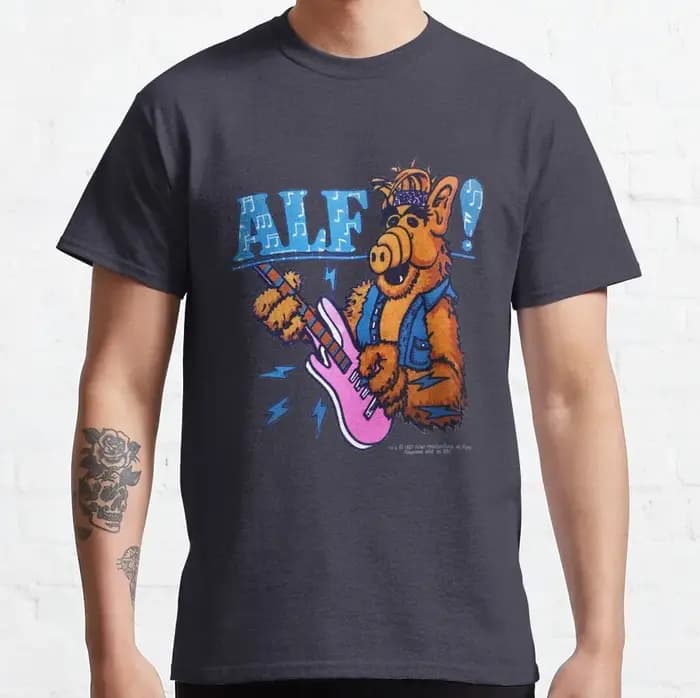 Alfie Y2K vêtements 80s Dessin animé graphique t-shirts 90s Rétro Style alien ALF rick TV Show Unisexe t shirt Adulte toutes tailles S-6XL