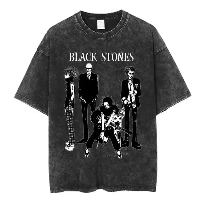 T-shirt ample vintage délavé style rétro japonais Nana Osaki Anime japonais 2026