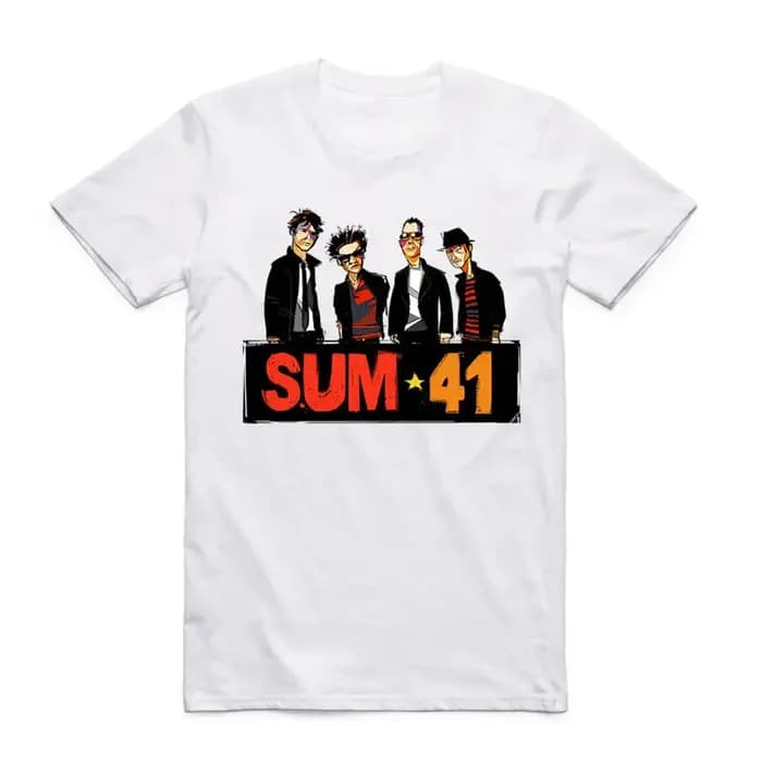 2019 mode hommes imprimer SUM 41 t-shirt col rond à manches courtes été SUM41 groupe Punk populaire Rock Cool haut