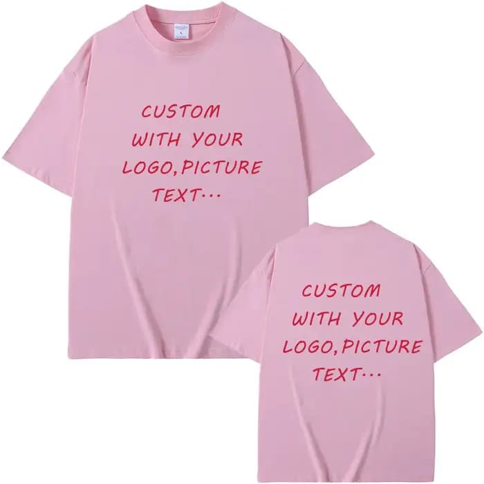 T-Shirt Personnalisé en Pur Coton pour Homme et Femme
