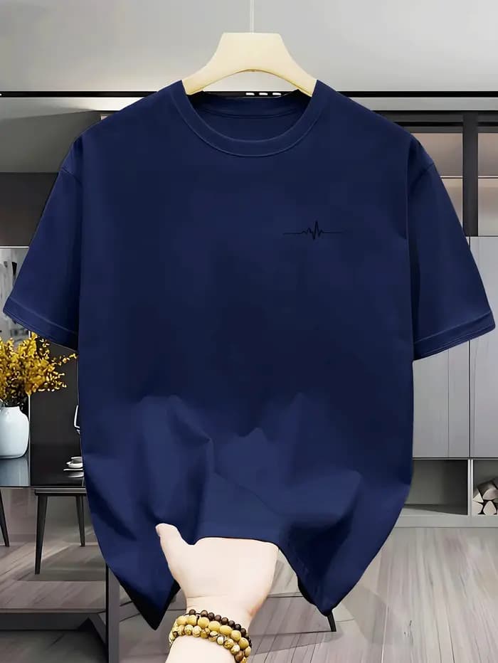 T-shirt pour homme à col rond et manches courtes