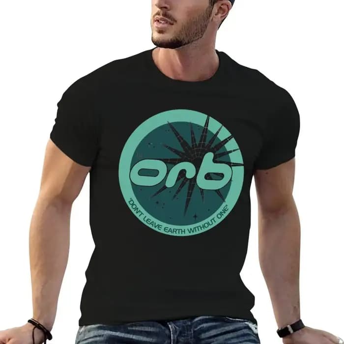 T-shirt Orb pour homme, t-shirt en coton épais, t-shirt de créateur pour homme, t-shirt 100% coton