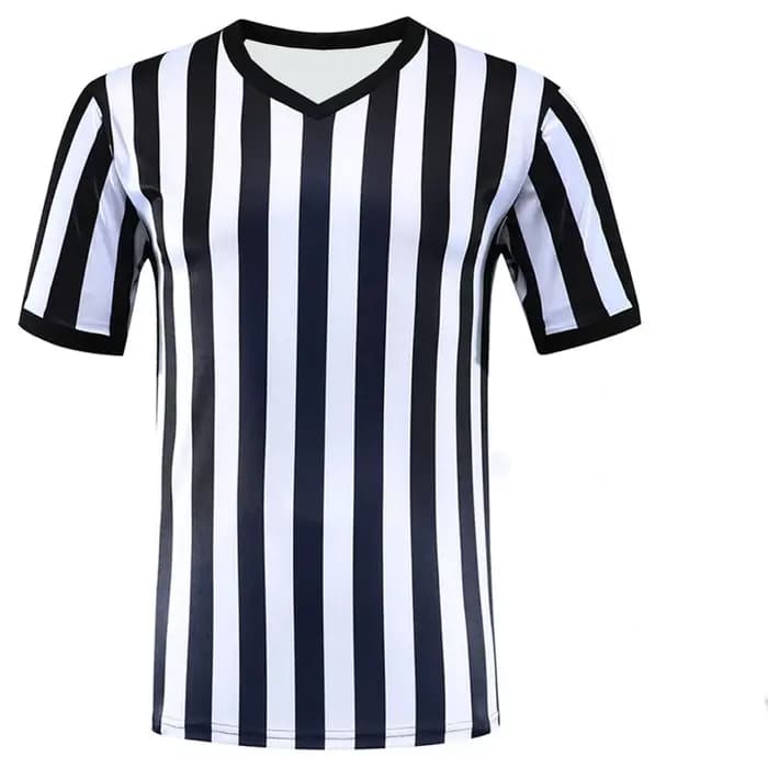T-shirt de sport vintage noir et blanc pour femme et homme, maillot d'arbitre des années 90, Cliff K