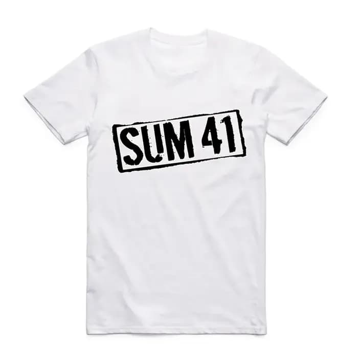 2019 mode hommes imprimer SUM 41 t-shirt col rond à manches courtes été SUM41 groupe Punk populaire Rock Cool haut