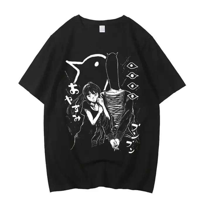 Oyasumi Goodnight Punpun t-shirt hommes Aiko Tanaka Anime chemise haute qualité coton Manga chemise