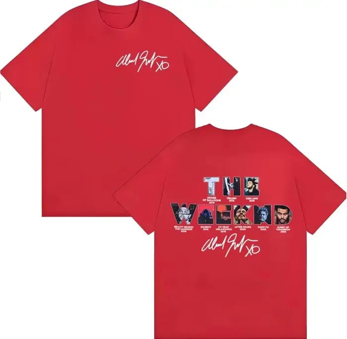 T-shirt The Weeknd Hurry Up Tomorrow Album Cover 2026 pour homme, vêtement décontracté à manches cou