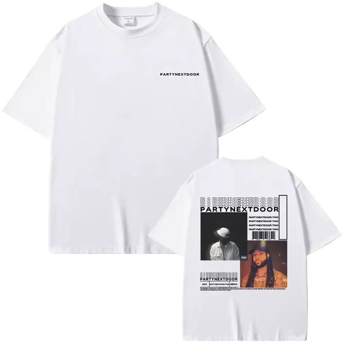 T-shirt imprimé double face pour hommes