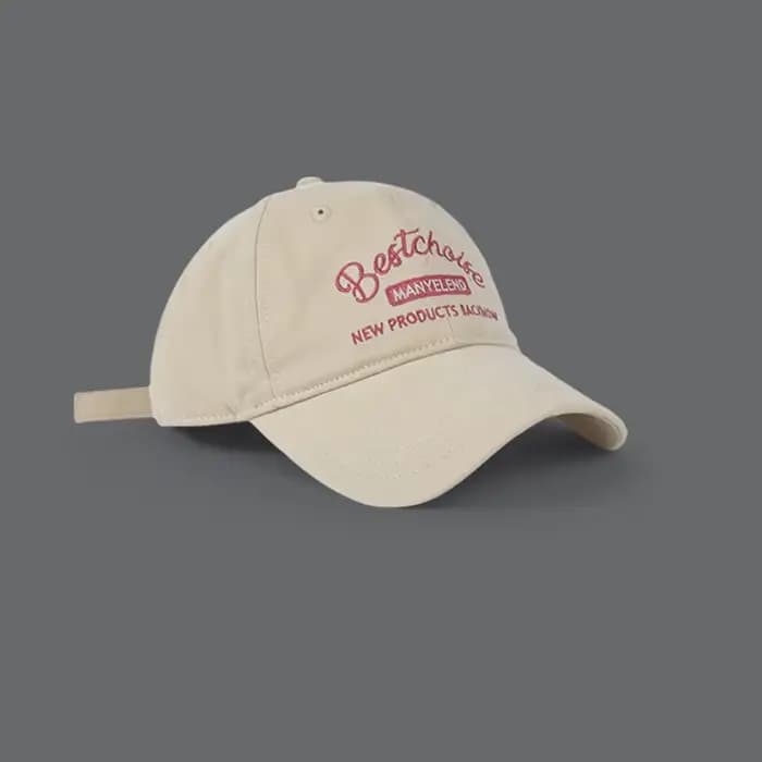 Casquette de Baseball brodée rose pour femmes