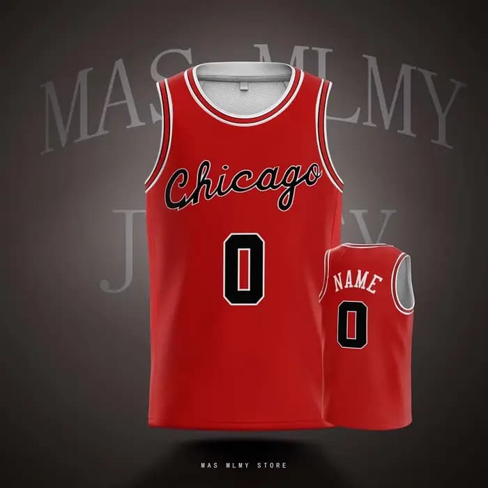 Maillots de basket-ball personnalisés de l'équipe de Chicago pour enfants et adultes