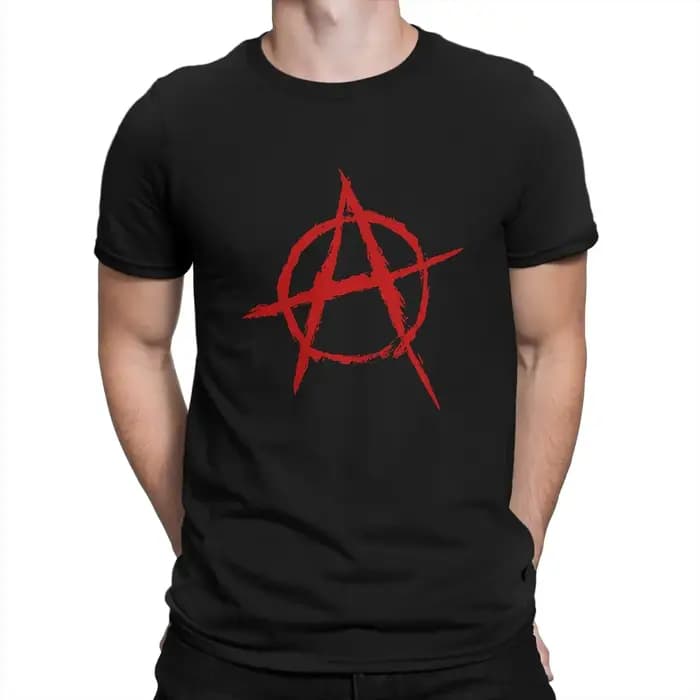 T-shirt rouge en polyester pour hommes