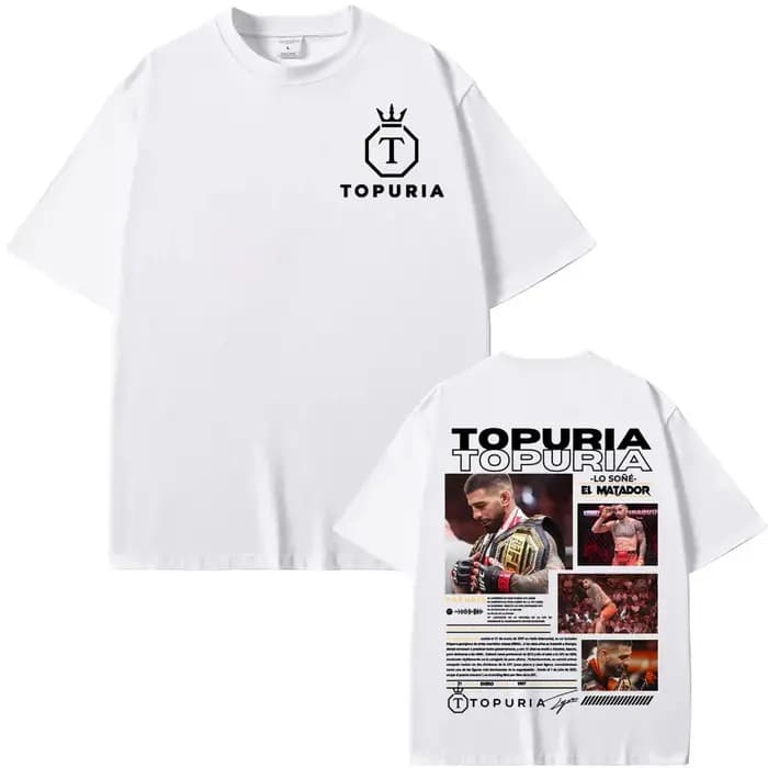 Ilia Topuria Lo Sone El Matador T-shirts graphiques pour hommes mode Vintage à manches courtes T-shirt unisexe
