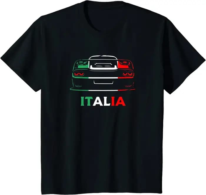 T-shirt rétro italien pour homme, vêtement de course, estival et décontracté, en coton, vintage, Ita