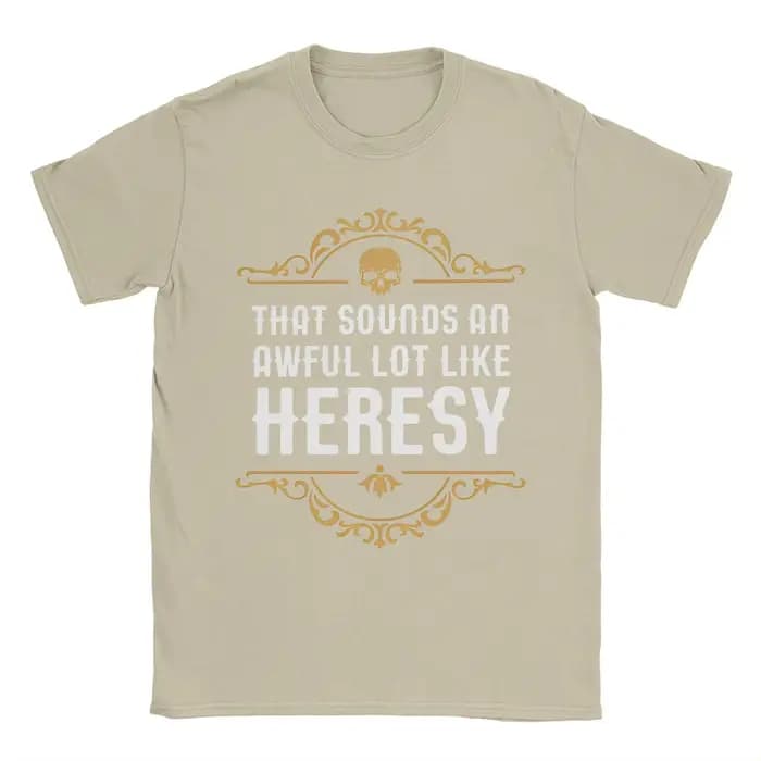 Vintage Heresy drôle Wargaming w-wahammer 40k T-Shirts femmes col rond coton