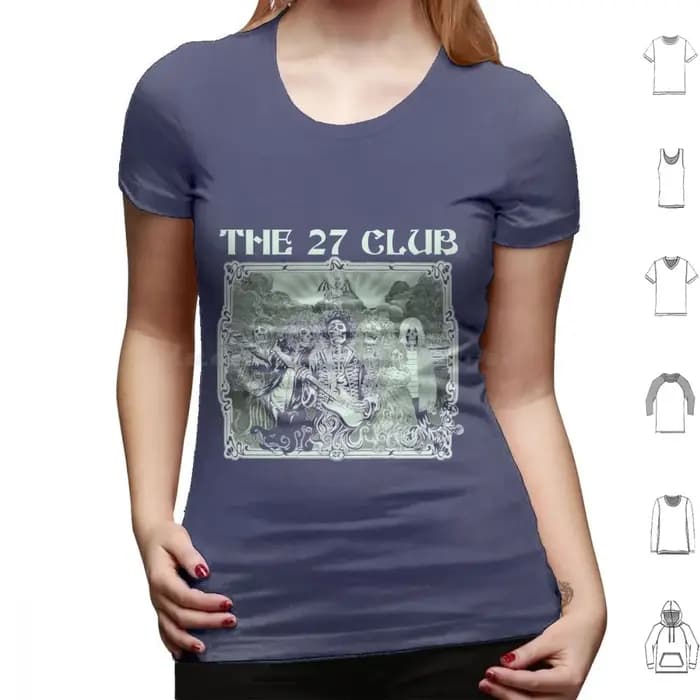Le 27 Club t-shirt coton hommes femmes bricolage impression Jim Morrison portes musique