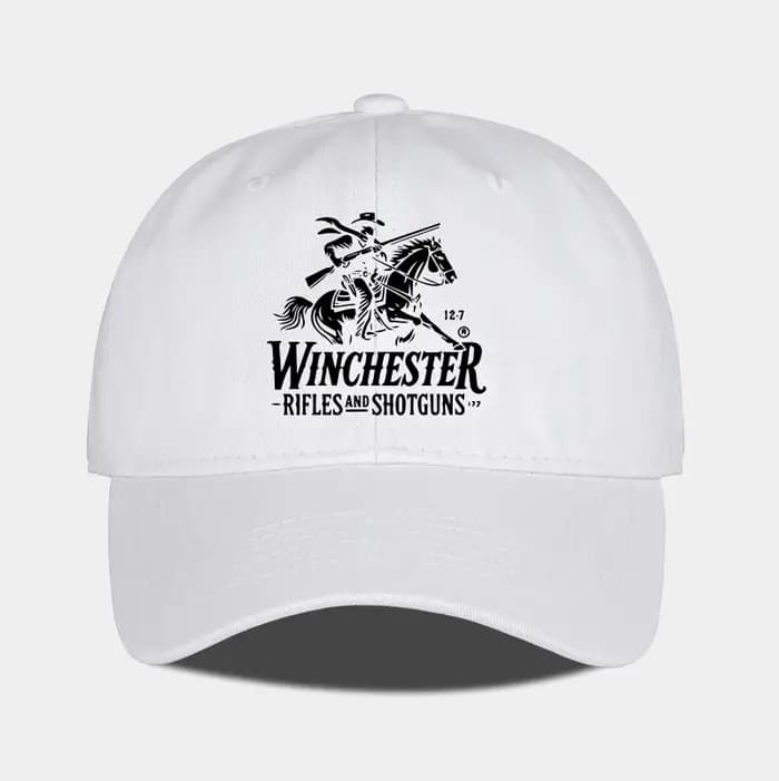 Casquette de baseball souple avec logo Winchester Cowboy imprimé