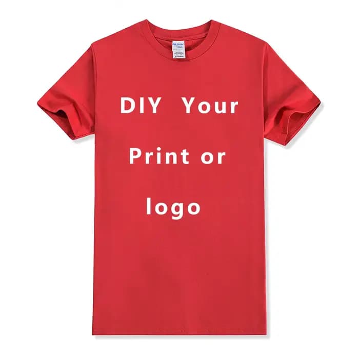 Taille ue 100% coton t-shirt personnalisé faire votre conception Logo texte hommes femmes imprimer