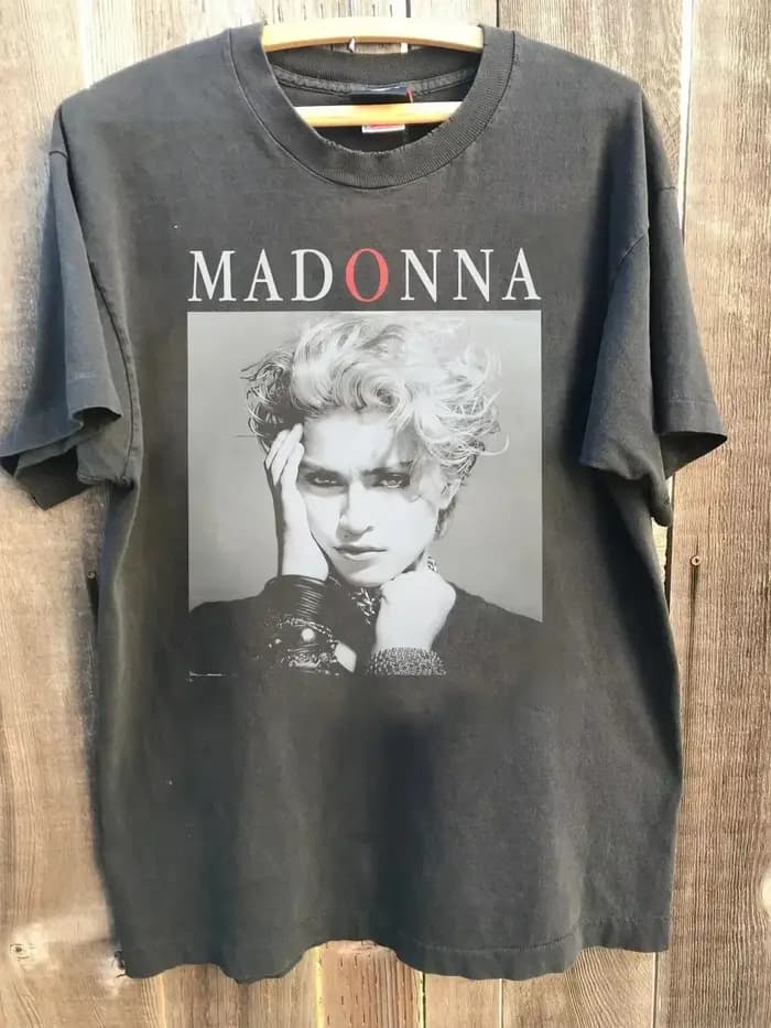 T-shirt rétro des années 80 Madonna, T-shirt avec couverture d'album Madonna, T-shirt d'été ample et