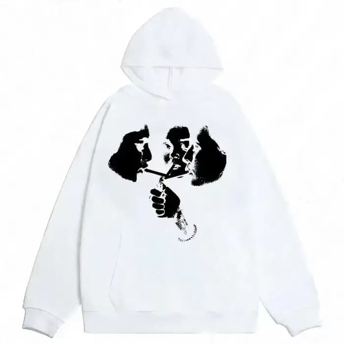 Tendances 2026 : Sweat à Capuche Sportif Homme Style Harajuku Gothique Motif Années 2000