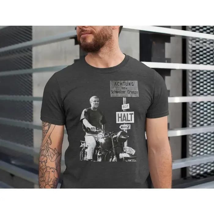 T-shirt The Great Escape, T-shirt pour hommes Steve McQueen, nouveau style d'été, T-shirt décontract