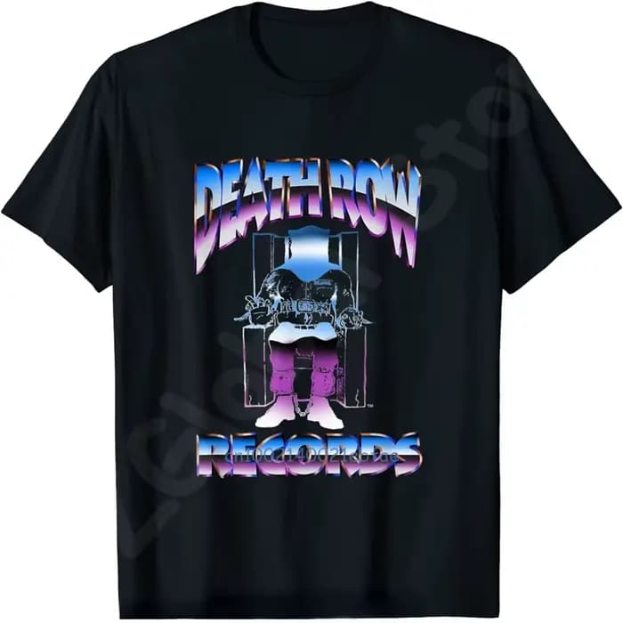T-Shirt en Coton avec Logo de Death NucleoRecords pour Homme