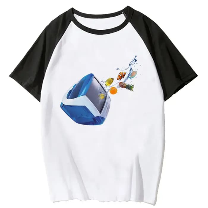 Frutiger Aero chemise adolescent Grunge classique années 80 numérique harajuku
