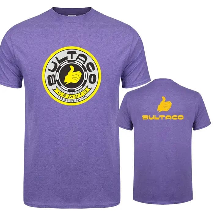 Bultaco Cemoto motos t-shirts mode hommes été à manches courtes coton