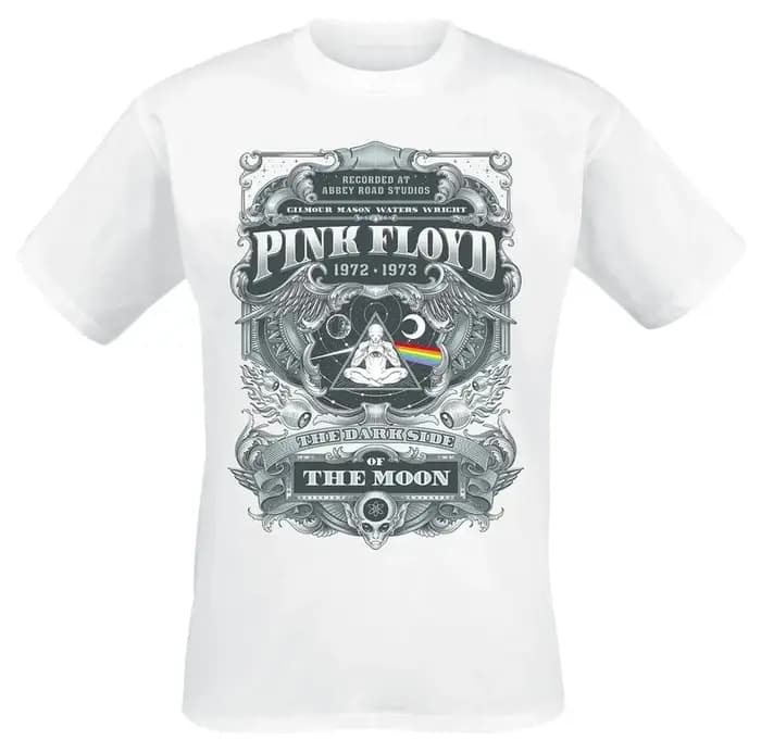 DSOTM 1972 Pink Floyd Band T-Shirt 100% coton