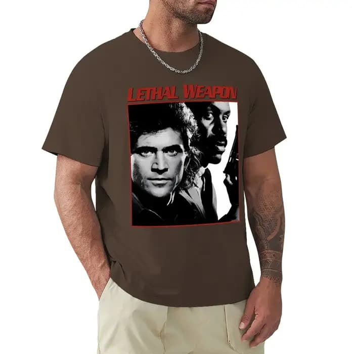 T-shirt avec arme fatale et archive bleue pour homme