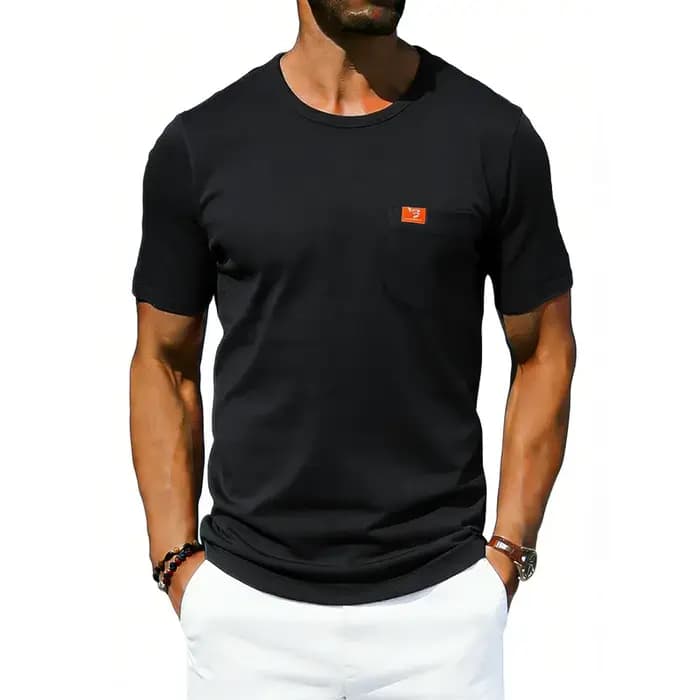 T-shirt uni pour homme