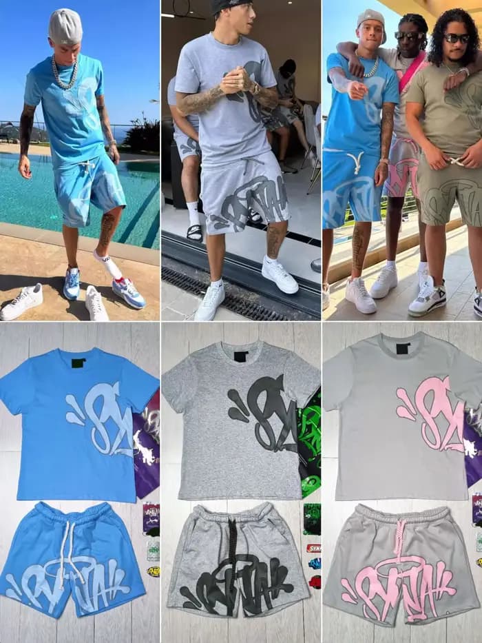T-shirt et short décontractés d'été Synaworld pour l'extérieur