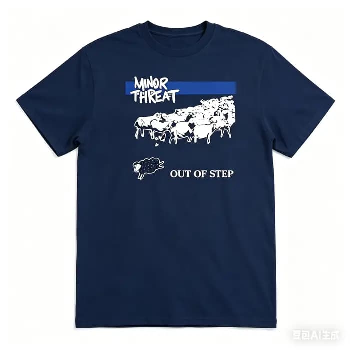 T-shirt Minor Threat, album Out of Step