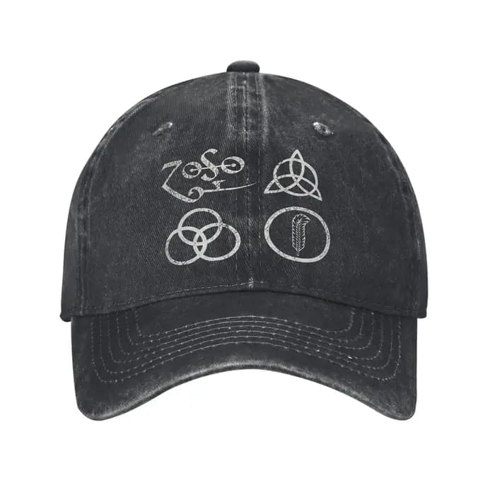Casquette de baseball délavée The Mother Ship Led Zeppelin, style mode, protection solaire, hip-hop,