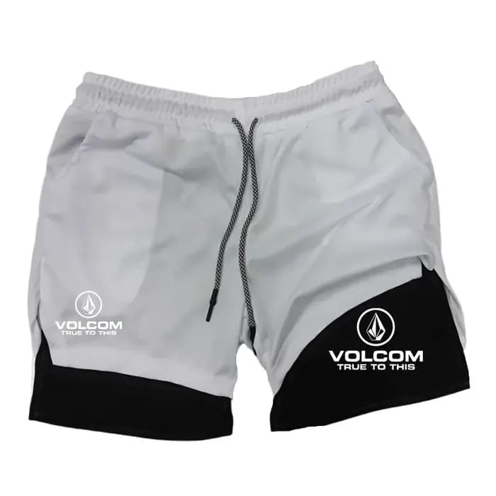VOLCOM Short de sport imprimé 2 en 1 pour homme