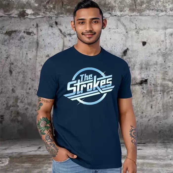 Les coups coton T-shirt hommes bande de Rock indépendante
